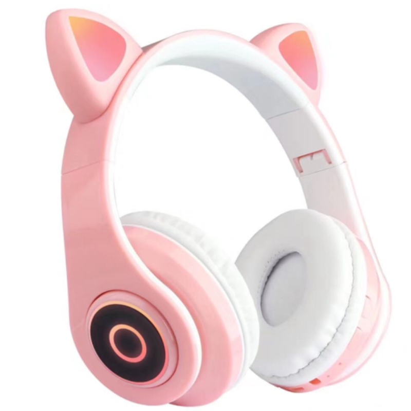 FB-BHCB1 CAT-oren Kids Opvouwbare Bluetooth-hoofdtelefoon